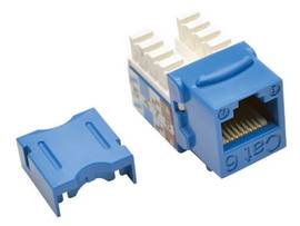 TRIPPLITE CAT6 KEYSTONE JACKS 25 PACK 4PPOE BLUE