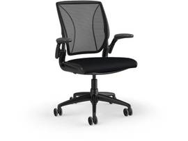 HUMANSCALE DIFFRIENT WORLD CHAIR BLK/BLK