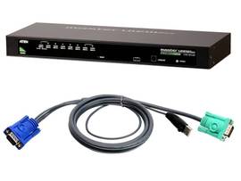 8-PORT KVM W/8 USB CBLS