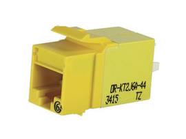 LEGRAND-ORTRONICS KT2 KEYSTONE CAT6A JACK YELLOW