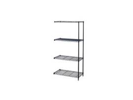 SAFCO SHELVING WIRE IND ADD ON BLK