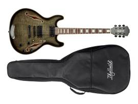 MONOPRICE FLAMED MAPLE ELECTRIC GUITAR W/GIG BAG