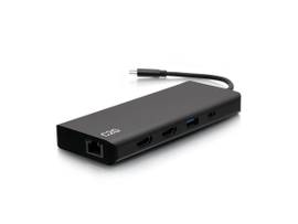 C2G DUAL VIDEO DOCKING WITH RJ45 W/65W TAA