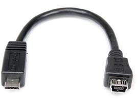 6IN MICRO USB TO MINI USB ADAPTER M/F