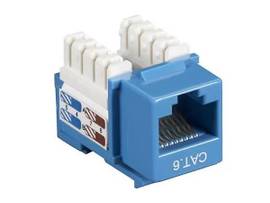 BLACK BOX CORP CAT6 KEYSTONE JACK BLUE 10 PACK