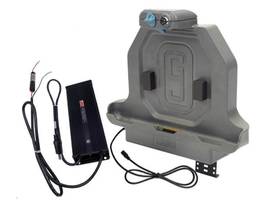 GAMBER KIT: ZEBRA ET50/51 55/56 8IN DUAL USB DOCKING STATION W/MP205 CONNECTOR (7160-1506-02) AND LIND 12-32 VDC ISOLATED POWER ADAPTER W/MP205