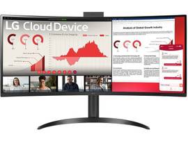 LG 34IN 34CR651N-6P All-in-One Thin Client, Non OS, Intel Pentium N6005 (Quad Core 2.0GHz, up to 3.3GHz burst), Fanless