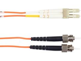 OM1 62.5/125 Multimode Fiber Patch Cable OFNR PVC ST-LC OR 15M