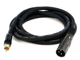 MONOPRICE 6FT PREMIER SERIES XLR MALE TO RCA MALE