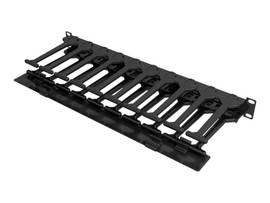 VERTIV 1U X 6IN DEEP HORIZONTAL CABLE MANAGER, SINGLE-SIDED WITH COVER (QTY. 1)