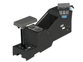 GAMBER KIT - 2020+ FORD UTILITY SHORT CONSOLE BOX WITH CUP HOLDER, POLE ARMREST, AND 9IN XE