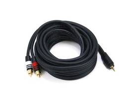 MONOPRICE 15FT PREMIUM 3.5MM STEREO MALE TO 2RCA M