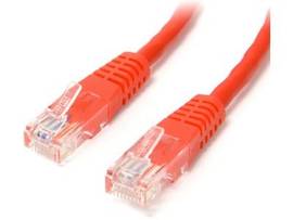 3FT RED MOLDED CAT5E UTP PATCH CABLE