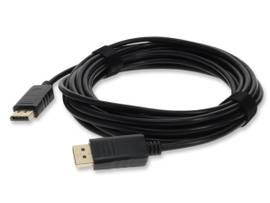 ADD-ON5PK 20.0FT DP M/M BLACK CABLE