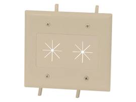 MONOPRICE CABLE PLATE WITH FLEXIBLE OPENING_ 2-GAN