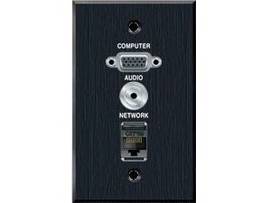 AVTEQ WALL PLATE - VGA WITH 3.5MM AND RJ45 PAS