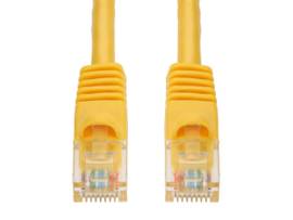 30ft RJ-45 (Male) to RJ-45 (Male) Straight Yellow Cat6 UTP PVC Copper Patch Cabl