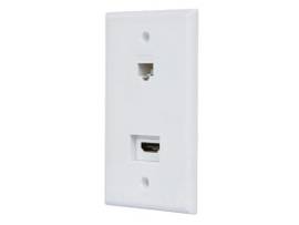 MONOPRICE RECESSED HDMI WALL PLATE_WITH 1X HDMI F