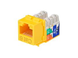 MONOPRICE CAT6 PUNCH DOWN KEYSTONE JACK - YELLOW