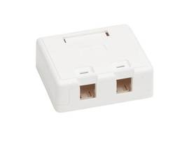 TRIPP LITE SURFACE-MOUNT BOX KEYSTONE JACK 2-PORT