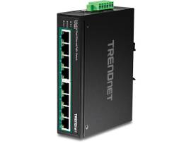 TRENDNET 8-PORT INDUSTRIAL FAST ETHERNET POE+ DIN-RAIL SWITCH