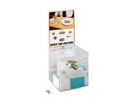 SAFCO COLLECTION BOX ACRYLIC LARGE