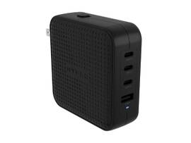 TARGUS HYPERJUICE 100W GAN GLOBAL CHARGER (3 USB-C/1 USB-A PORTS) W/TRAVEL ADAPTERS