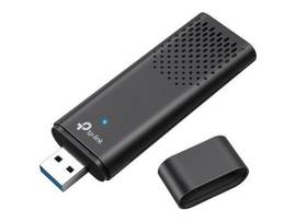 TP-LINK AX1800 DUAL BAND WI-FI 6 USB ADAPTER SPEED: 1201 MBPS AT 5 GHZ 574 MBPS AT 2.4 GHZ SPEC: INTERNAL ANTENNAS, USB 3.0 FEATURE: MU-MIMO, OFDMA,