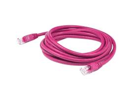 AddOn 4ft RJ-45 (Male) to RJ-45 (Male) Straight Microboot, Snagless Pink Cat6 UT
