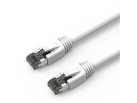 AXIOM 6-INCH CAT8 2000MHZ S/FTP SHIELDED PATCH CABLE SNAGLESS BOOT (WHITE)