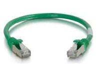 C2G 6IN CAT6 SNAGLESS STP CABLE-GRN