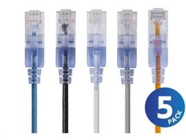MONOPRICE 5-PACK_ SLIMRUN CAT6A ETHERNET NETWORK P