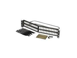 LEGRAND-ORTRONICS 48PORT TKS SHLD PANEL ANGLUNLOADED, 2RU