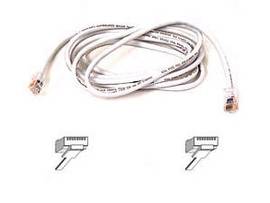 CABLE,CAT5E,UTP,RJ45M/M,3 ,WHT,PATCH