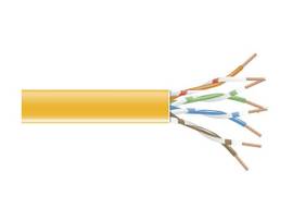 GigaTrue 550 CAT6 550-MHz Stranded Bulk Cable 4-Pair PVC 24 AWG Orange 1000-ft.