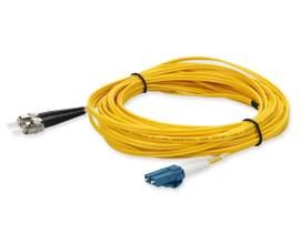 AddOn 3m LC (Male) to ST (Male) Yellow OS2 Duplex Riser Fiber Patch Cable