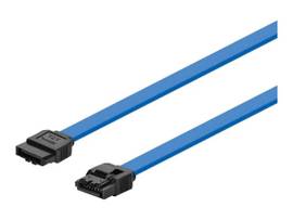 MONOPRICE 18IN SATA 6GBPS CABLE WITH LOCKING LATCH - BLUE 10-PACK