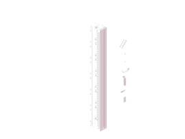 LEGRAND-ORTRONICS MM20 VERTICAL CABLE MGMT CAGE W/ DOOR