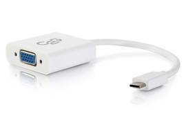 C2G USB-C TO VGA VIDEO ADAPTER WHITE