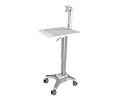 AMER ADJUSTABLE SINGLE MONITOR CART HD PLUS