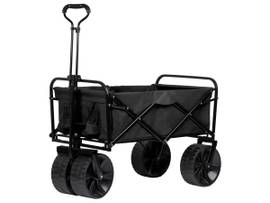 MONOPRICE PURE OUTDOOR BY MONOPRICE HEAVY DUTY ALL TERRAIN COLLAPSIBLE OUTDOOR WAGON_ BLACK