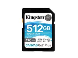 KINGSTON 512GB SDXC CANVAS 170R C10 UHS-I U3 V30