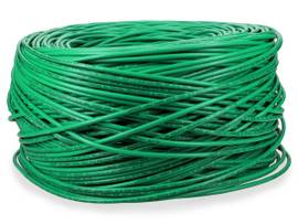 ADD-ON 1000FT NON-TERMINATED CAT6 GREEN CU CBL