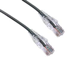 AXIOM 12FT CAT6A BENDNFLEX ULTRA-THIN SNAGLESS PATCH CABLE 650MHZ (GRAY)