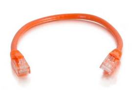 C2G 1FT CAT6 SNAGLESS UTP CBL-ORG