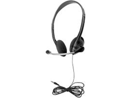 VCOM MULTI-PACK OF 200 PERSONAL HEADSETS WITH STEEL-REINFORCED MIC, TRRS PLUG AND FOAM EAR CUSHIONS