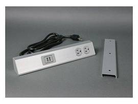 LEGRAND-WIREMOLD TS SRFC MNT W/ 15A REC,USB AL