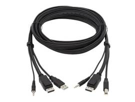 TRIPP LITE DISPLAYPORT KVM CABLE KIT 4K USB 10FT