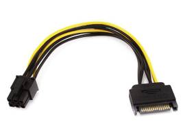 MONOPRICE 8INCH SATA 15PIN TO 6PIN PCI EXPRESS CAR