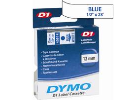 NEWELL-DYMO D1 TAPE CART 1/2 X 23 BLU ON WHT